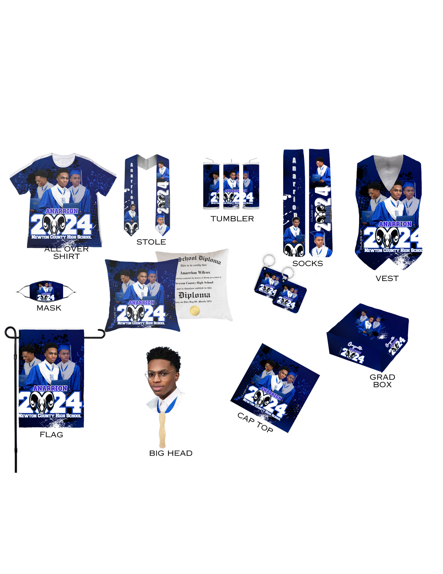 Editable Grad mock