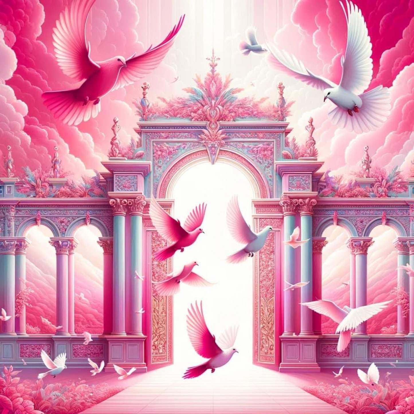 Pink memorial background