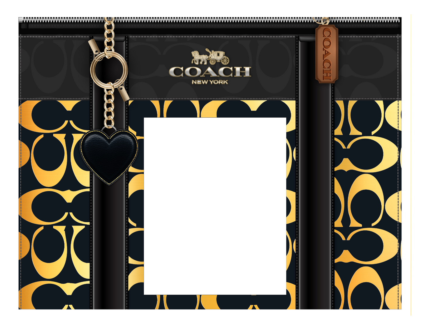Yellow Coach Purse template
