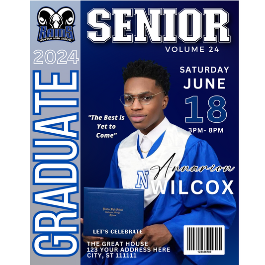 2024 Editable Grad Magazine