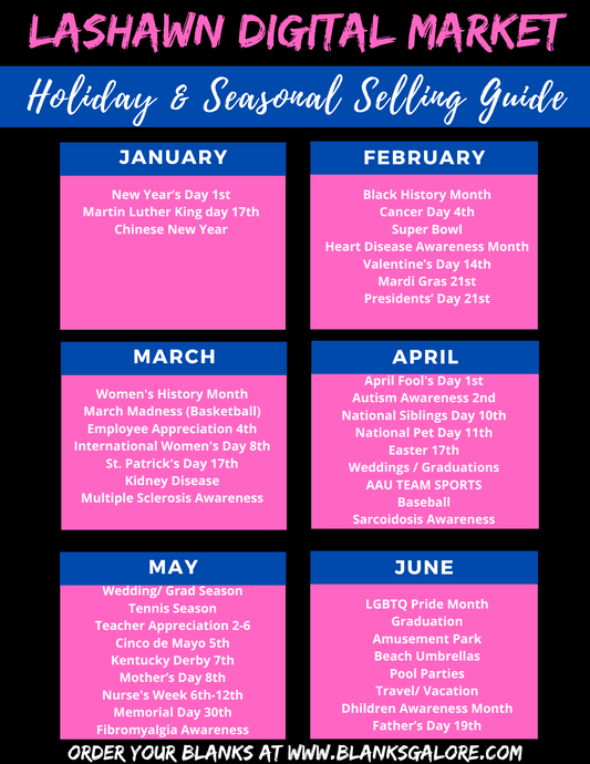 Holiday & seasonal selling guide